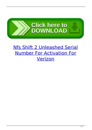 Nfs shift 2 unleashed serial key generator downloads